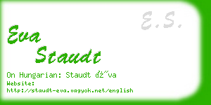 eva staudt business card